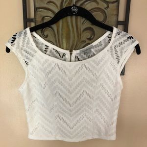 Charlotte Russe lace crop top